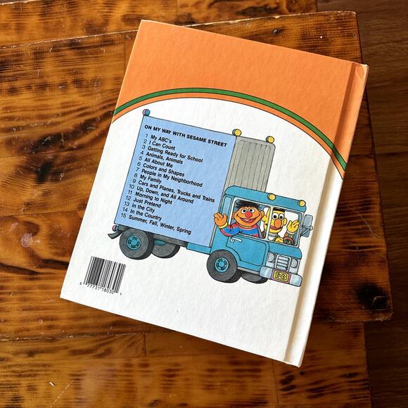 Vintage '89 On My Way With Sesame Street Getting Ready For School Hardcover Book - Picture 8 of 9